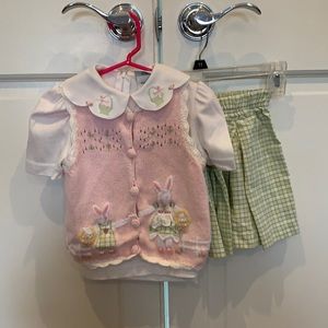 Hartstring’s Vintage girl Easter outfit